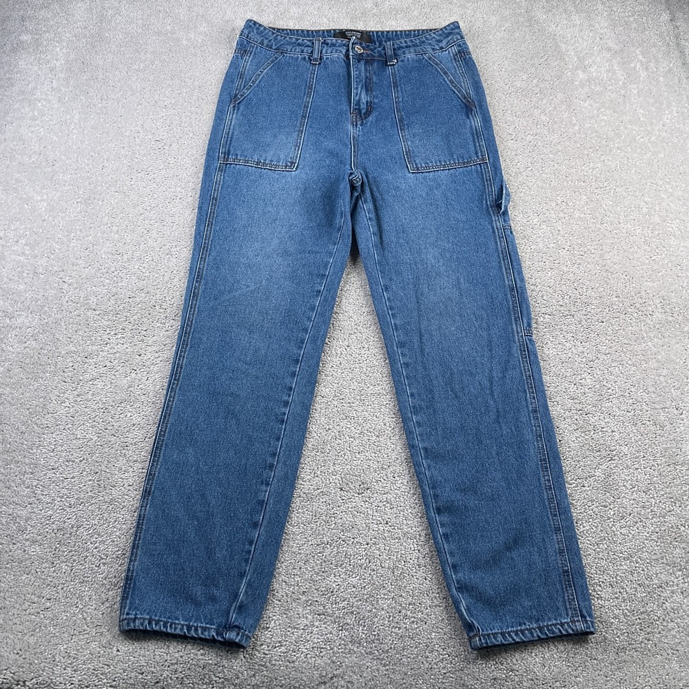 Monkey Ride Jeans Womens 5 Blue Carpenter Original Vintage Denim Patch Pockets